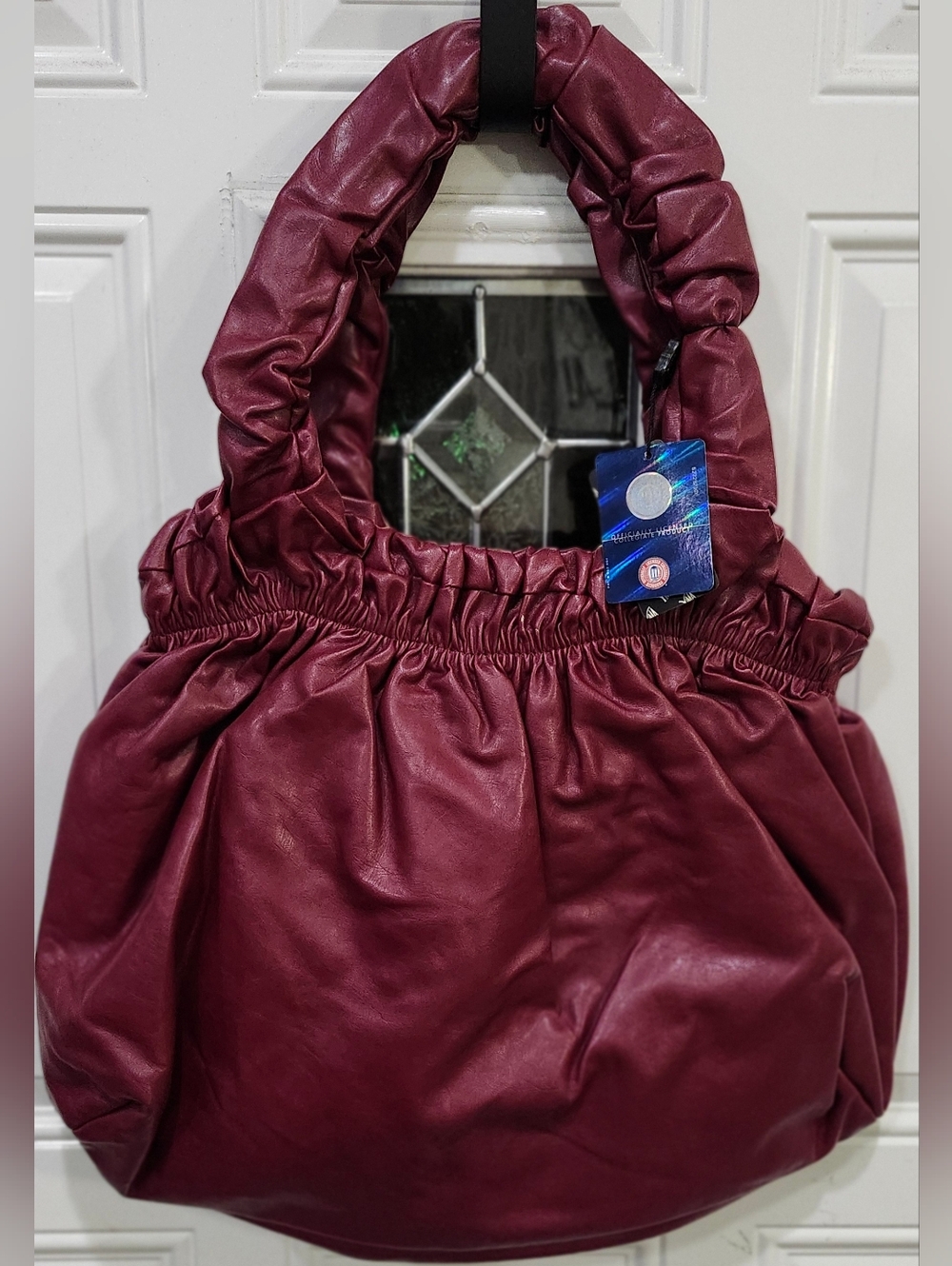 NWT Yima Texas A&M University Officially Licensed Ruched Shoulder Bag - Picture 3 of 9